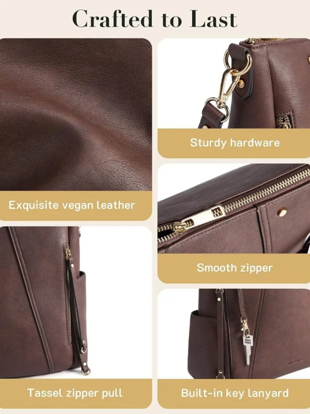 Stylish Vegan Leather Hobo Bag for Women | Versatile Crossbody Tote with